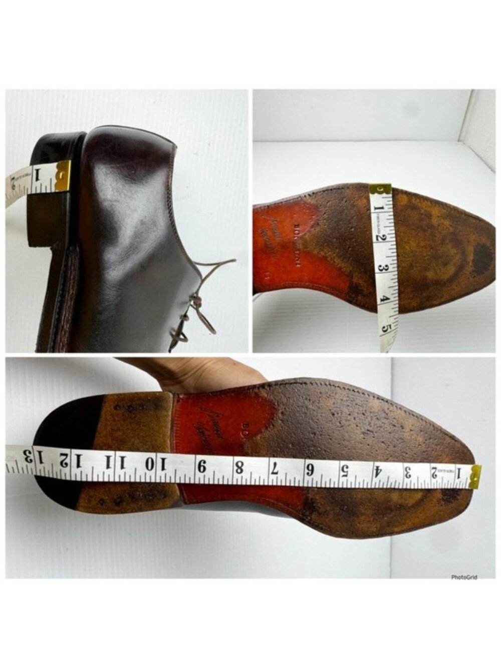 BONTONI De La Ville lace-up brown shoes 13 - Picture 7 of 12
